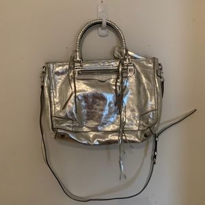 REBECCA MINKOFF SILVER BAG